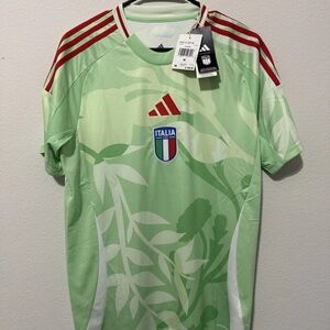 Adidas ITALY away football shirt ITALIA jersey light grn glory mint FIGC Men M